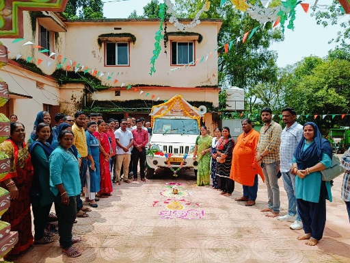 ବାଲିମେଳା ଏନଏସି ଅଧ୍ୟକ୍ଷଙ୍କ ଦ୍ବାରା ସୁଭଦ୍ରା ରଥ ଶୁଭାରମ୍ଭ।